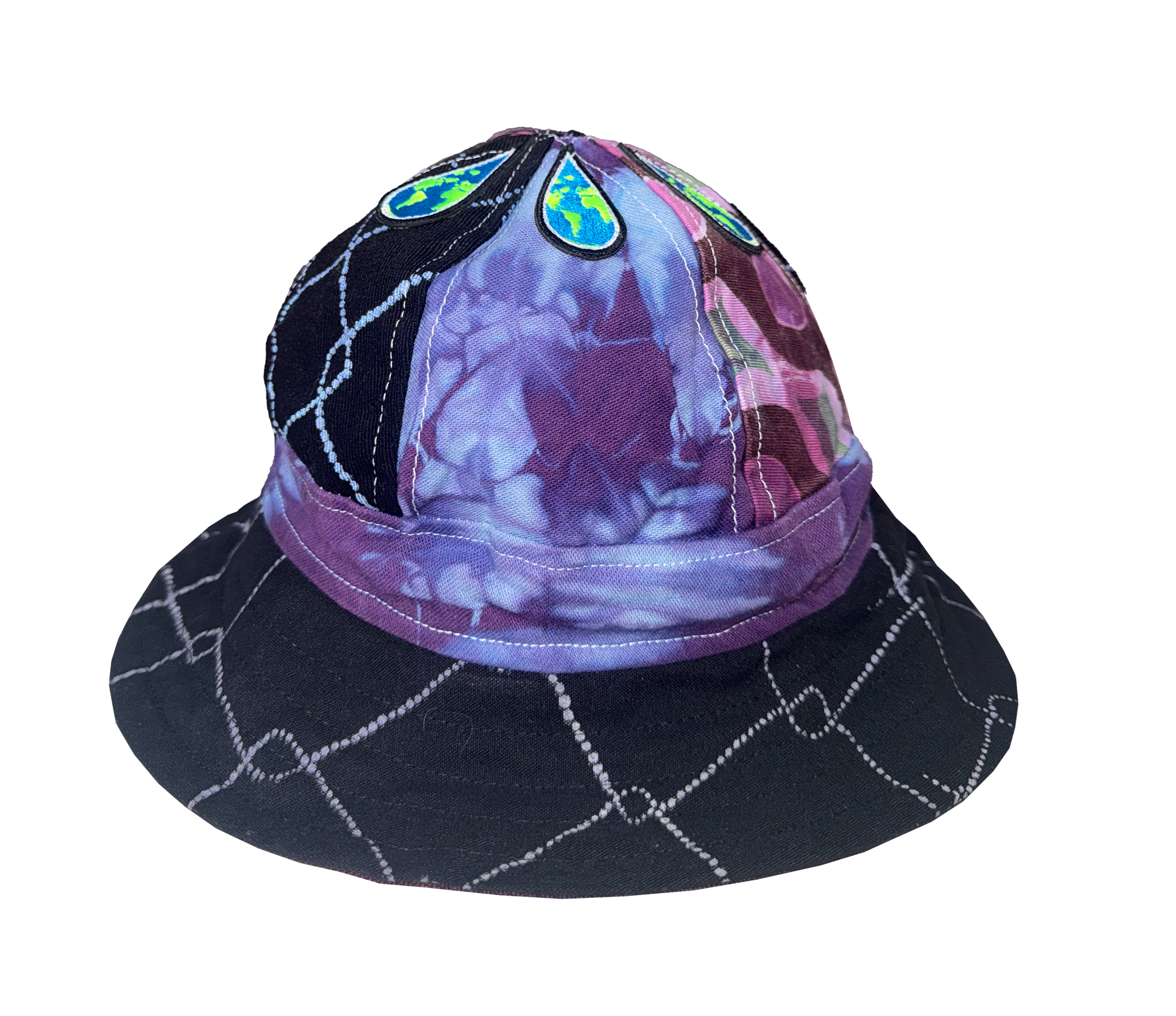 2025_accessory-hat_6PanelEarthDrip_Purple_.gif