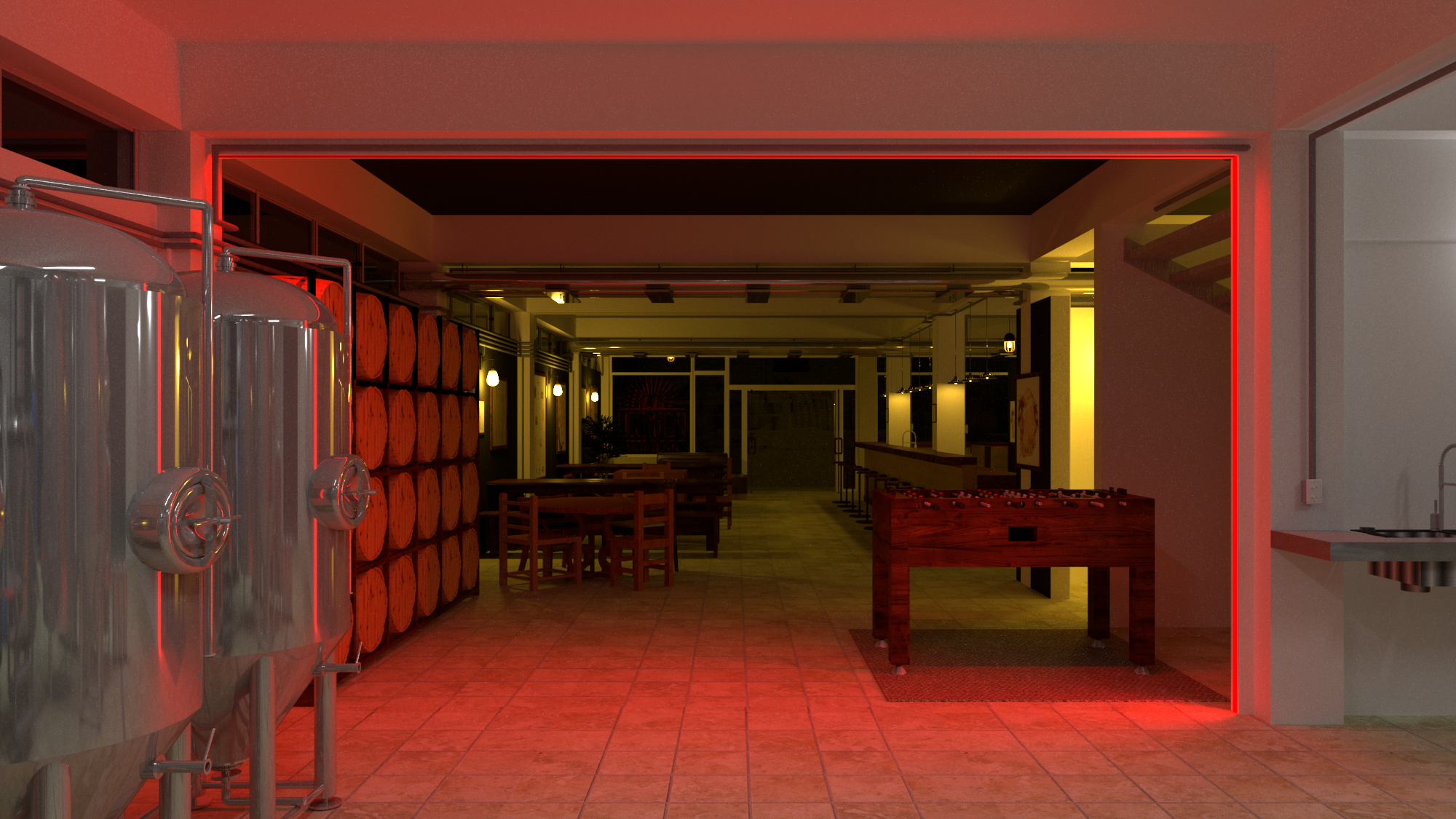 vista de fabrica hacia la entrada de noche.png