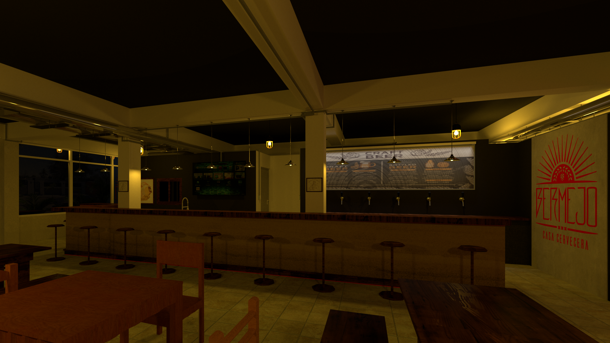 vista hacia la barra y to go de noche.png