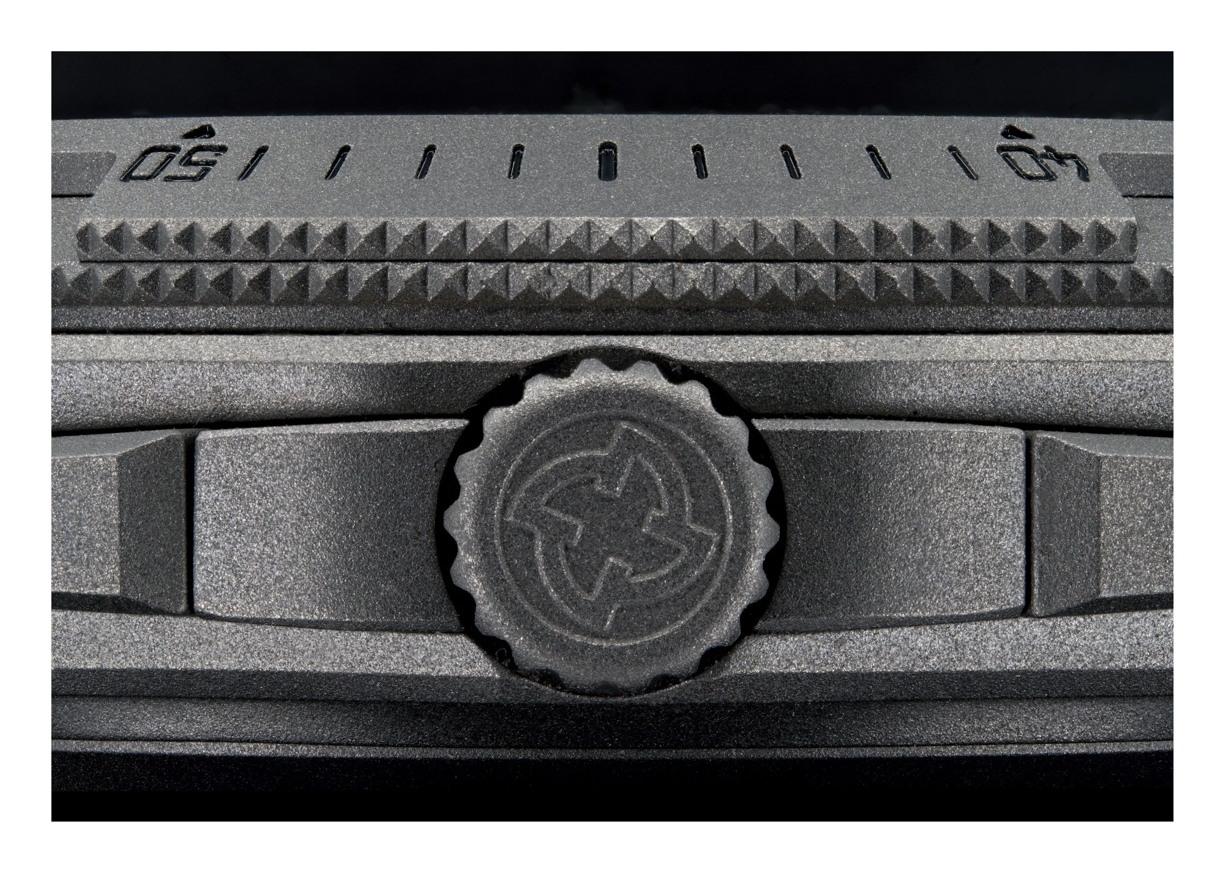 Detailed macro photo of Micromilspec Milgraph watch