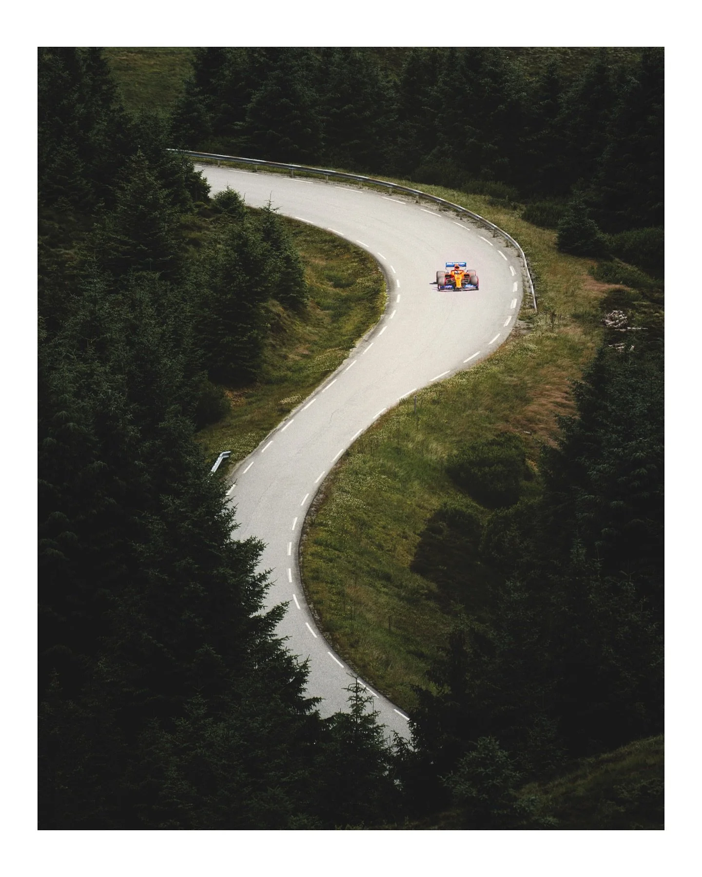 Recipe for the most viral video ever&hellip;! Thank me later @mclaren 😉

Just imagine if Lando Norris got to drive his F1 McLaren on the narrow, winding roads of Norway&hellip;

The sound would come first &ndash; that unmistakable turbo whistle, cra