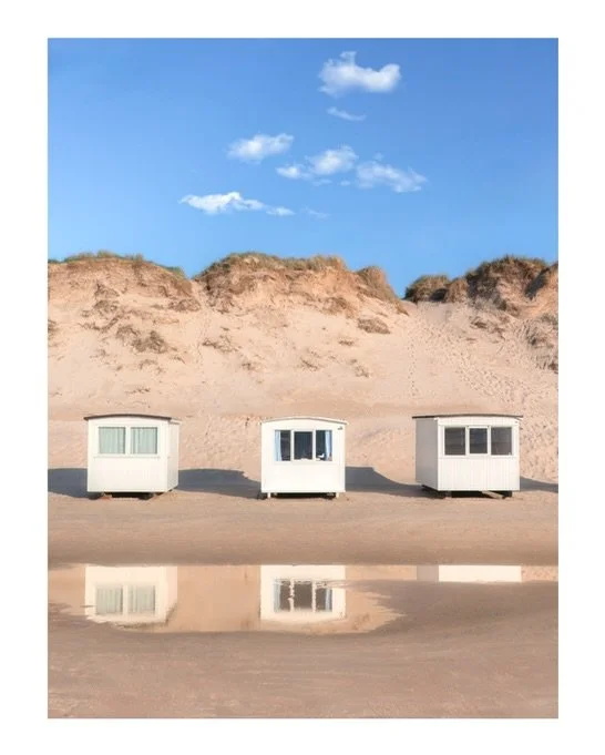 Chased the soft coastal light all the way to Denmark.
L&oslash;kken had been on my list for a long time, and it didn&rsquo;t disappoint. Endless beaches, iconic bathing huts, rolling dunes, and the kind of gentle light that seems to linger for hours.