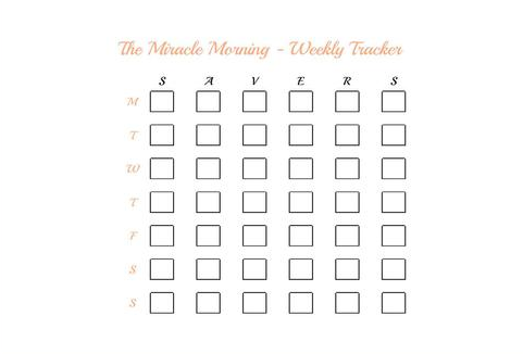 Miracle Morning S.A.V.E.R.S Tracker