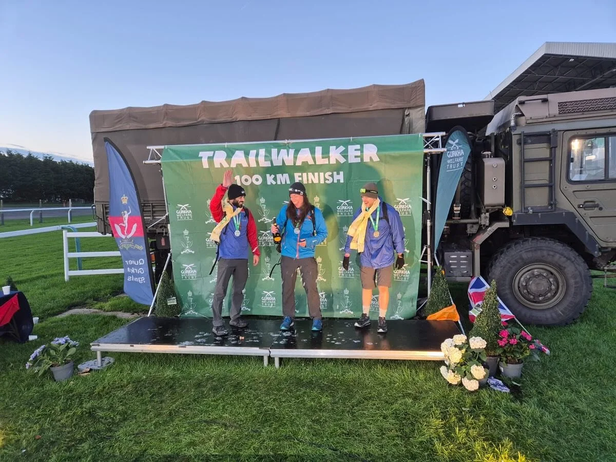 What a weekend and what an experience. Trailwalker was hardcore! 100km Portsmouth to Brighton in 23h43min. All was good until the 75km mark and then it was a battle to push through the pain. 
Could not have done it without our support crew providing