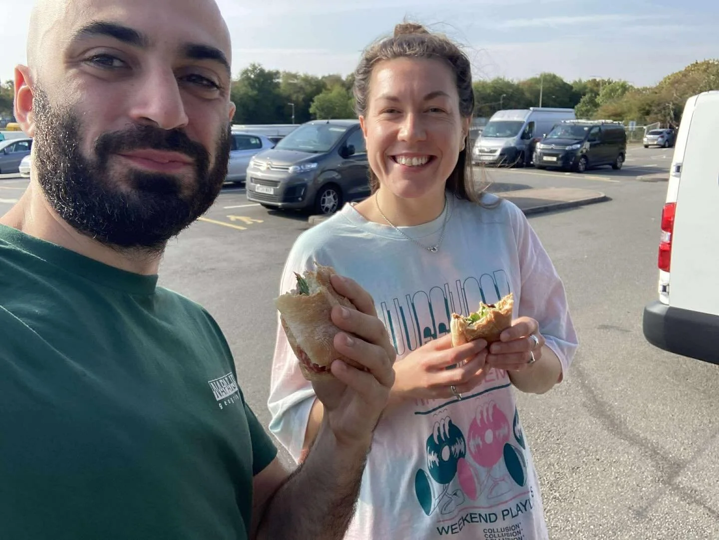We’re off daaan saaaf and carb loading for just a short 100km walk tomorrow… we’re doing the @trailwalkeruk and raising money for the Gurkha Welfare Trust. 
100km is all it takes for @sam_amirbashiri22 to post on Instagram 😂