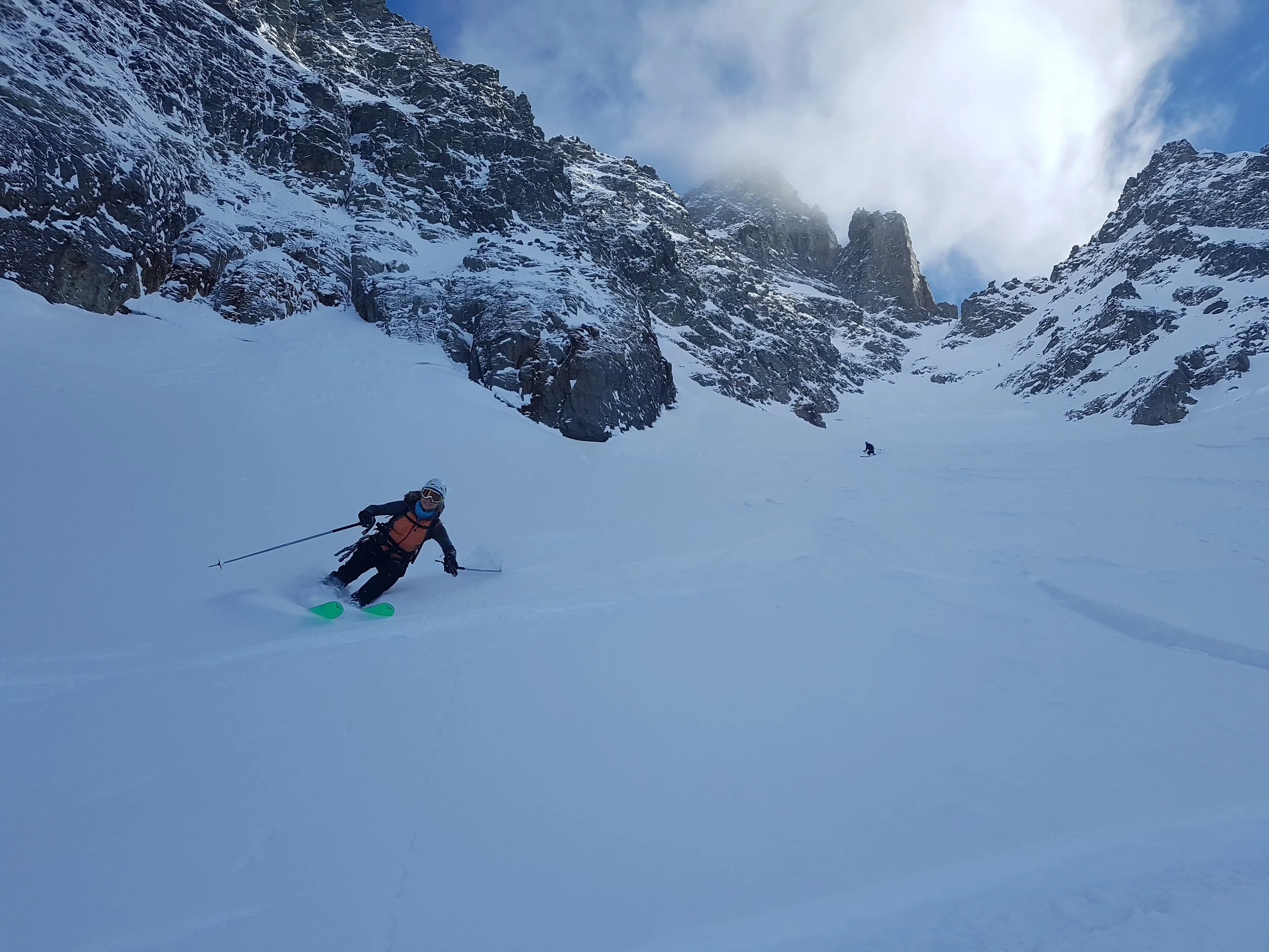 Fresh powder in the Aiguille Rouge