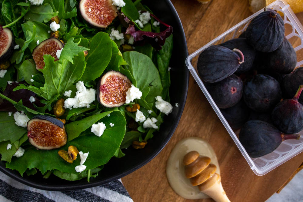 Fig + Pistachio + Goat Cheese Salad