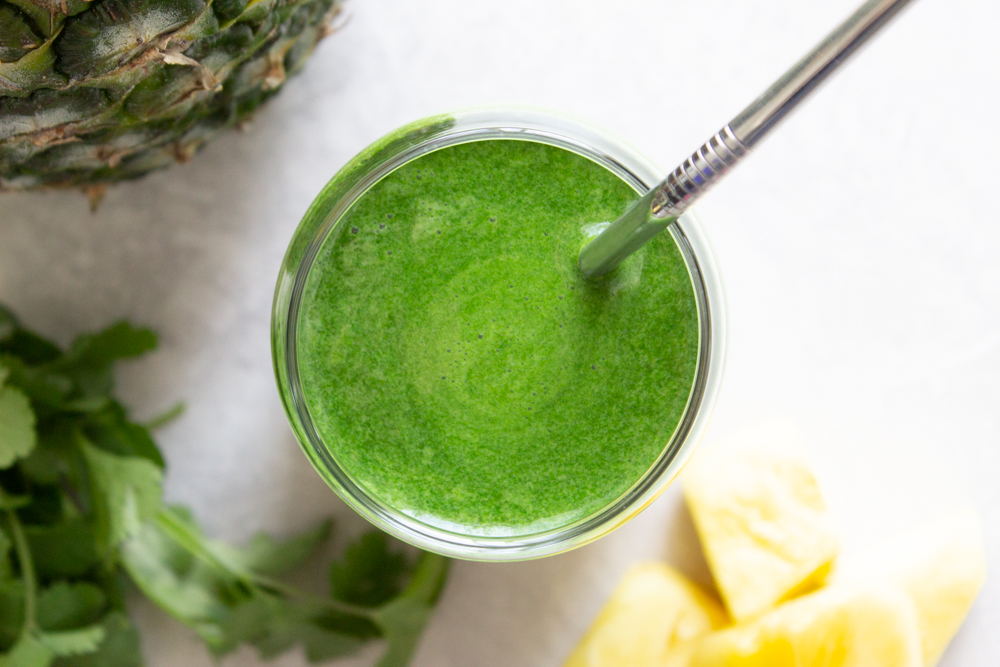 Pineapple + Cilantro Green Juice 