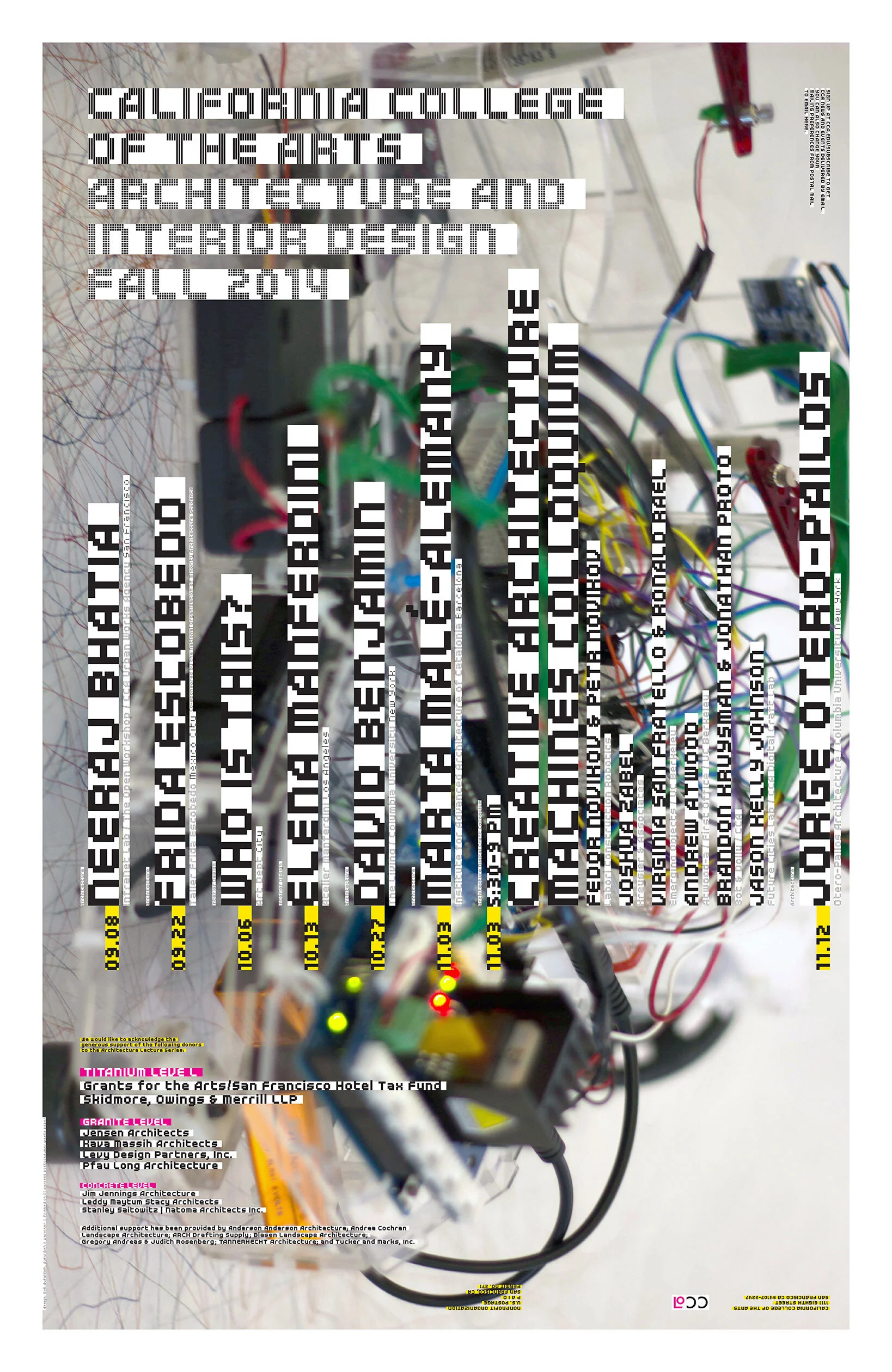 above: An early study for the back of the poster.