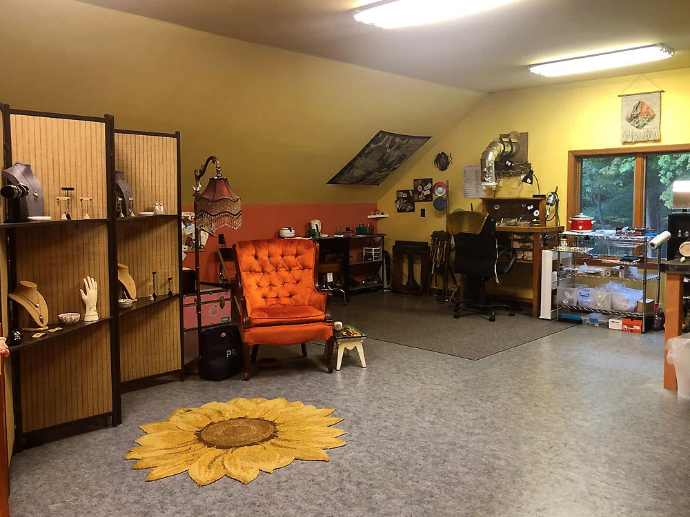 Our colorful home studio
