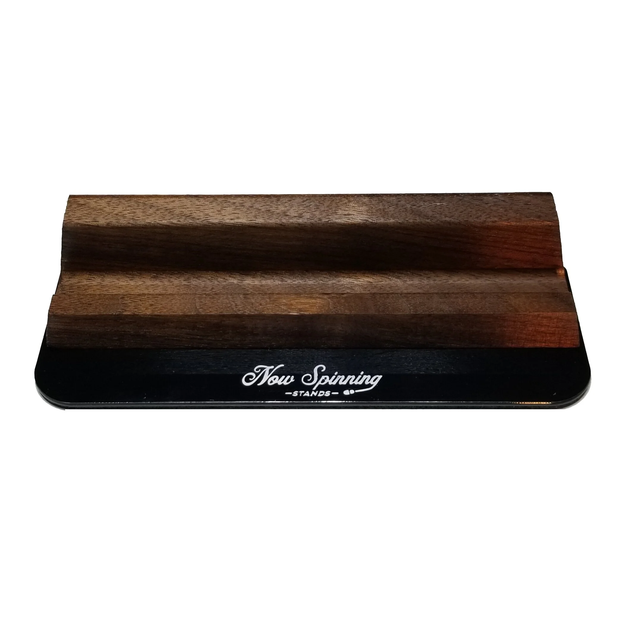 Black with Walnut Vinyl Record Display