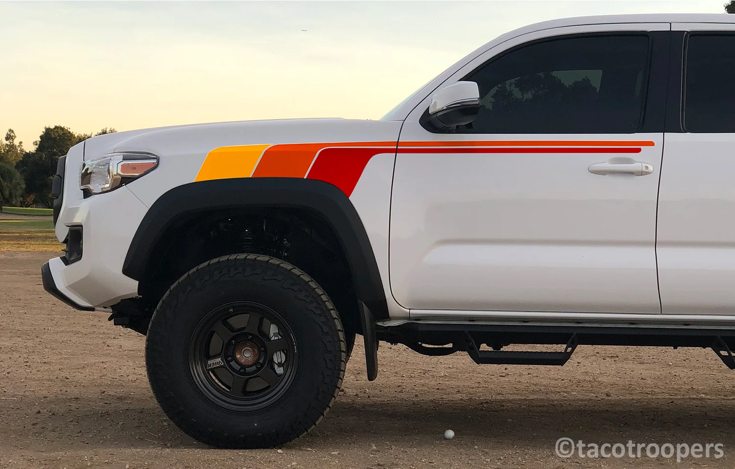 Racing theme - "B. T. F" side stripes (front)