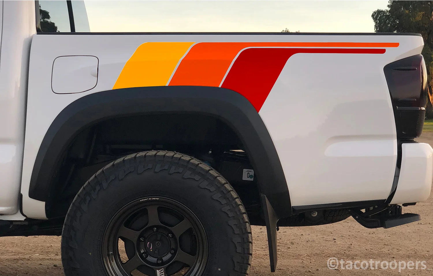 Racing theme - "B. T. F" side stripes (rear)