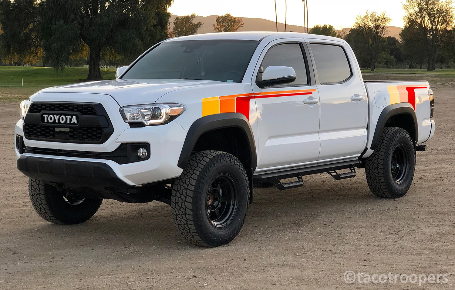 Racing theme - "B. T. F" side stripes (front &amp; rear)