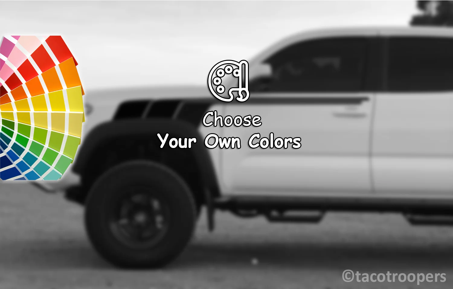 Custom Color Combination - "B. T. F" side stripes (front)