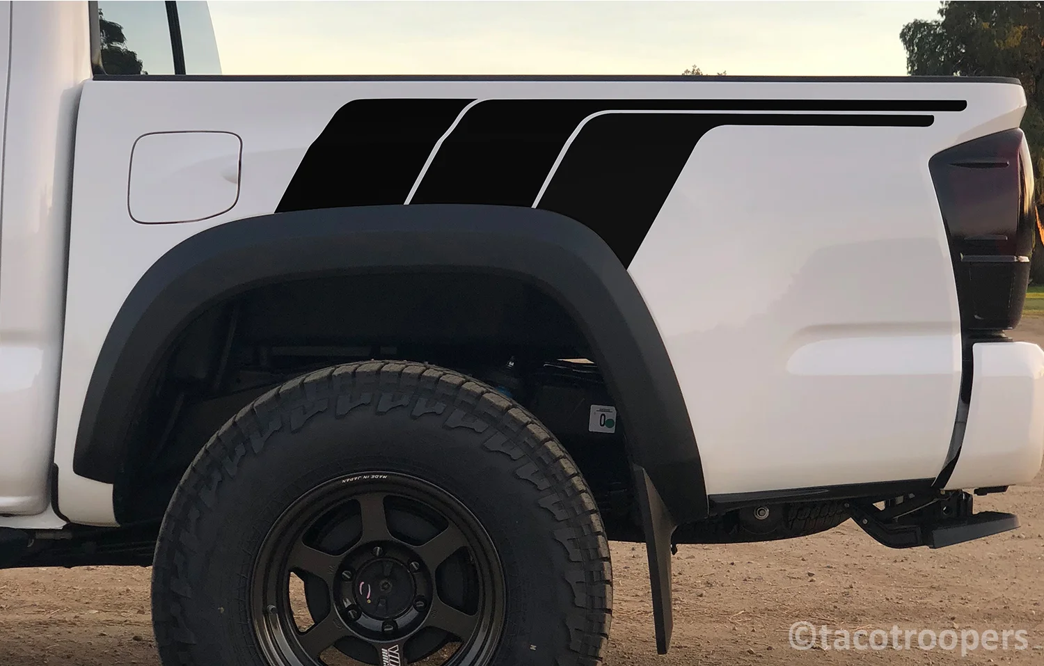 All black - "B. T. F" side stripes (rear)