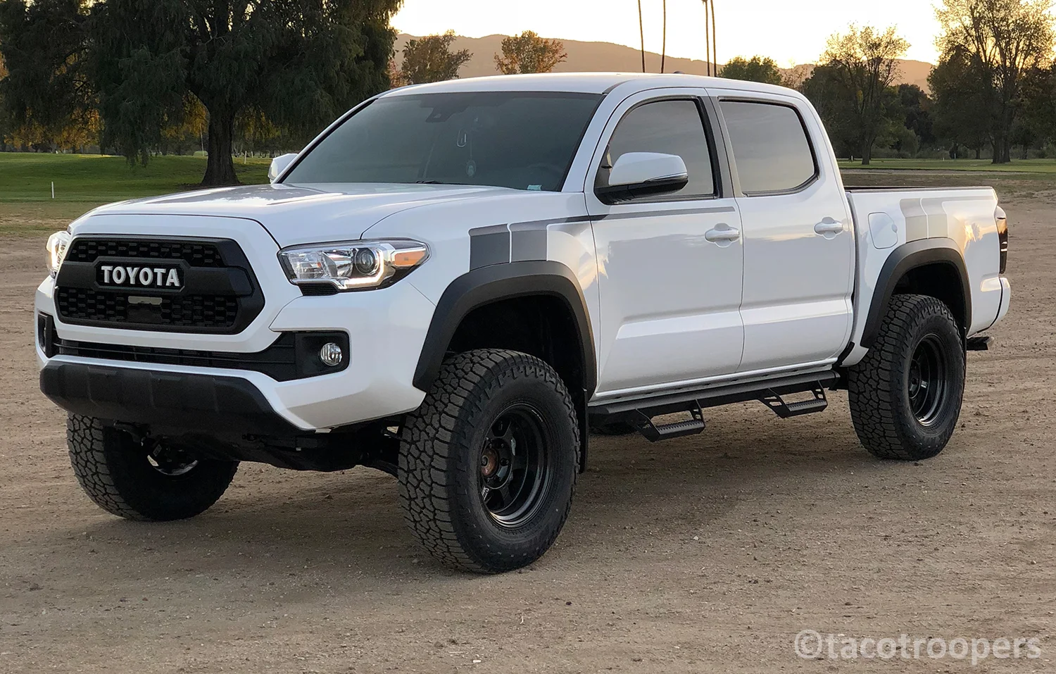 Monochrome theme - "B. T. F" side stripes (front &amp; rear)