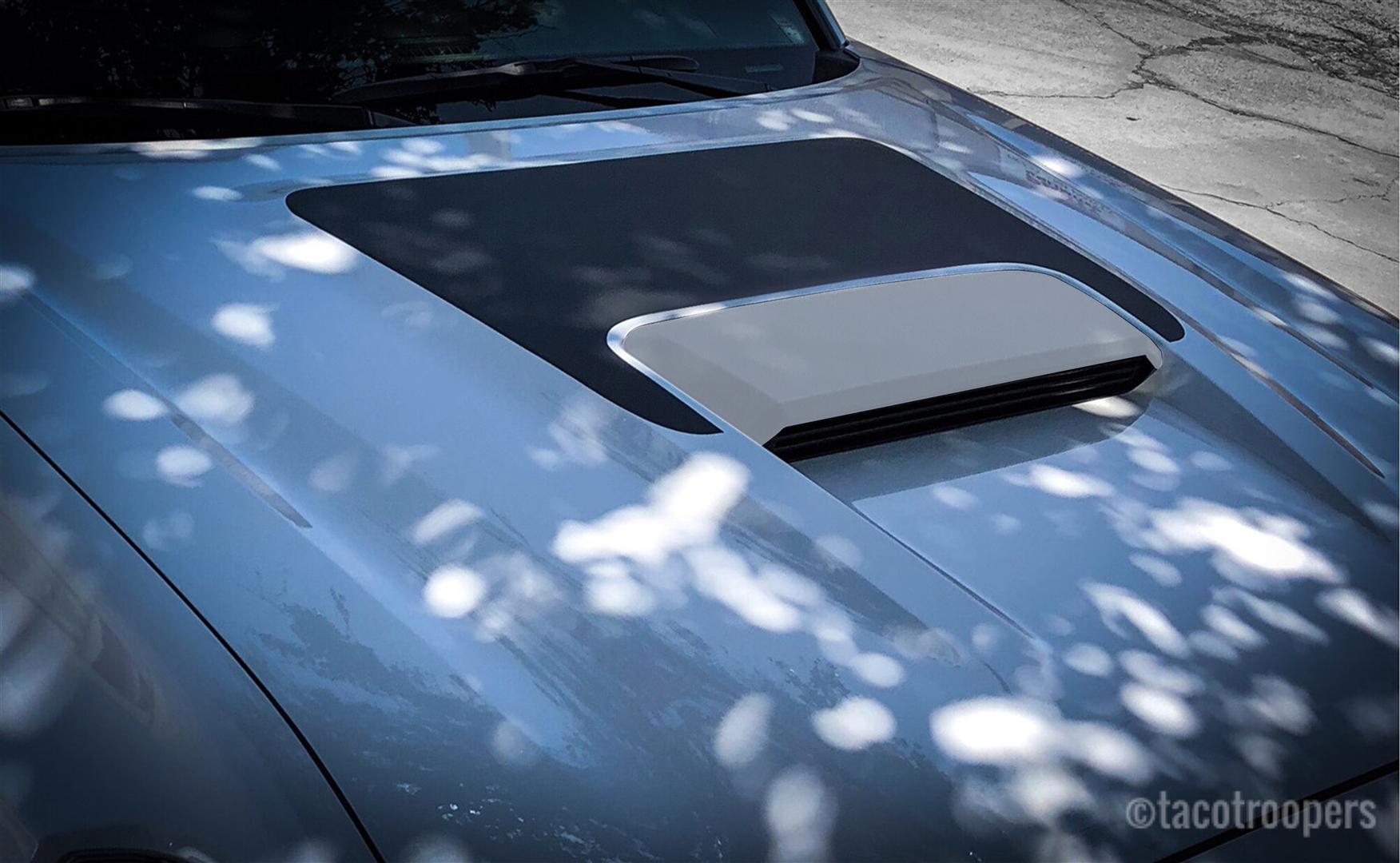 Anti-glare hood decal (for models with hood scoop)