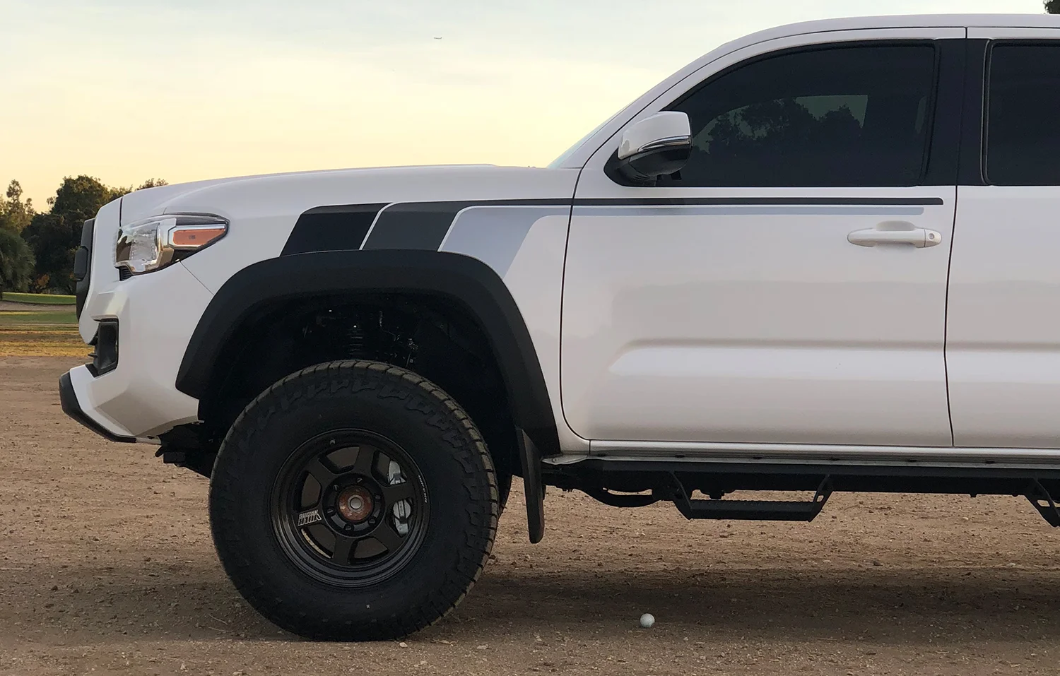 Monochrome theme - "B. T. F" side stripes (front)