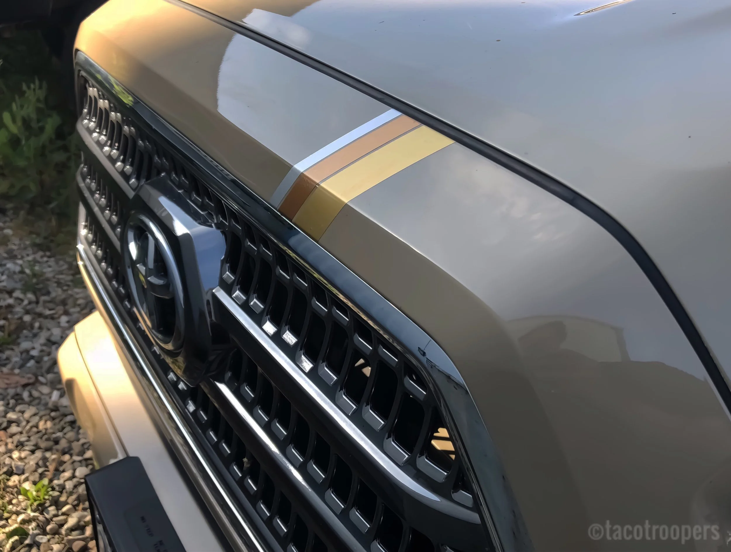 "Quicksand" grille stripes