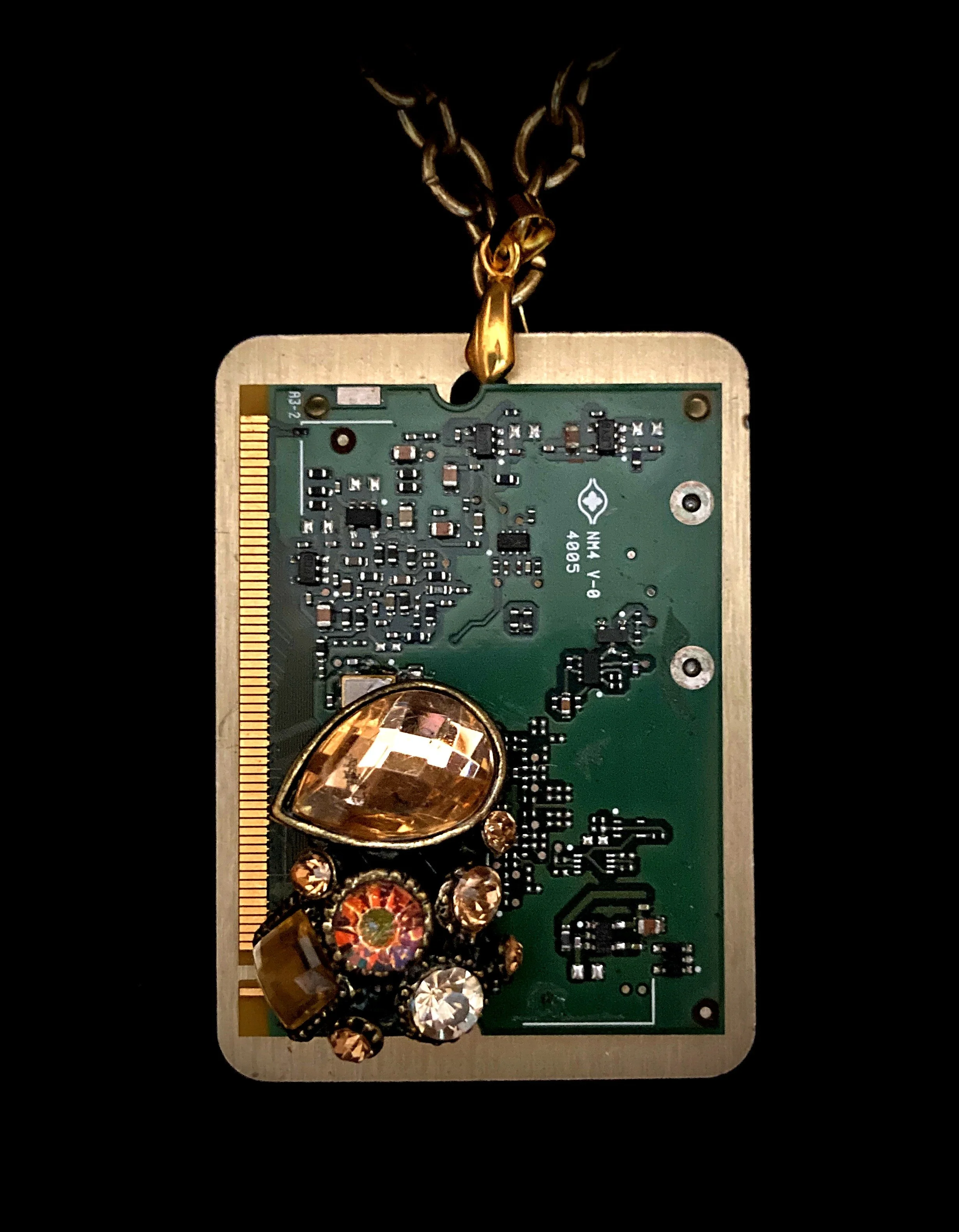 Multi Gem Circuit Necklace