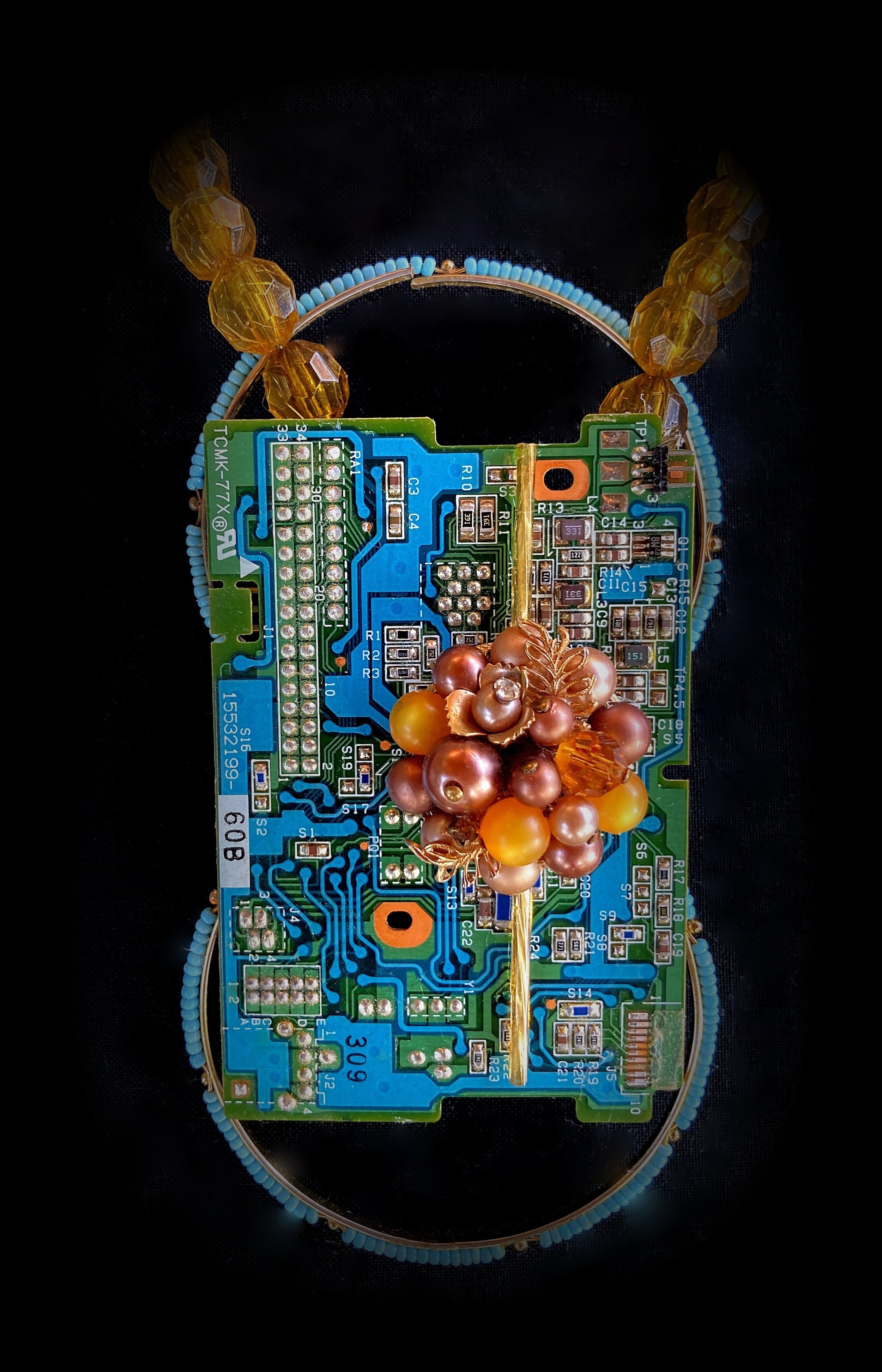 Aqua Circuit 8 Necklace