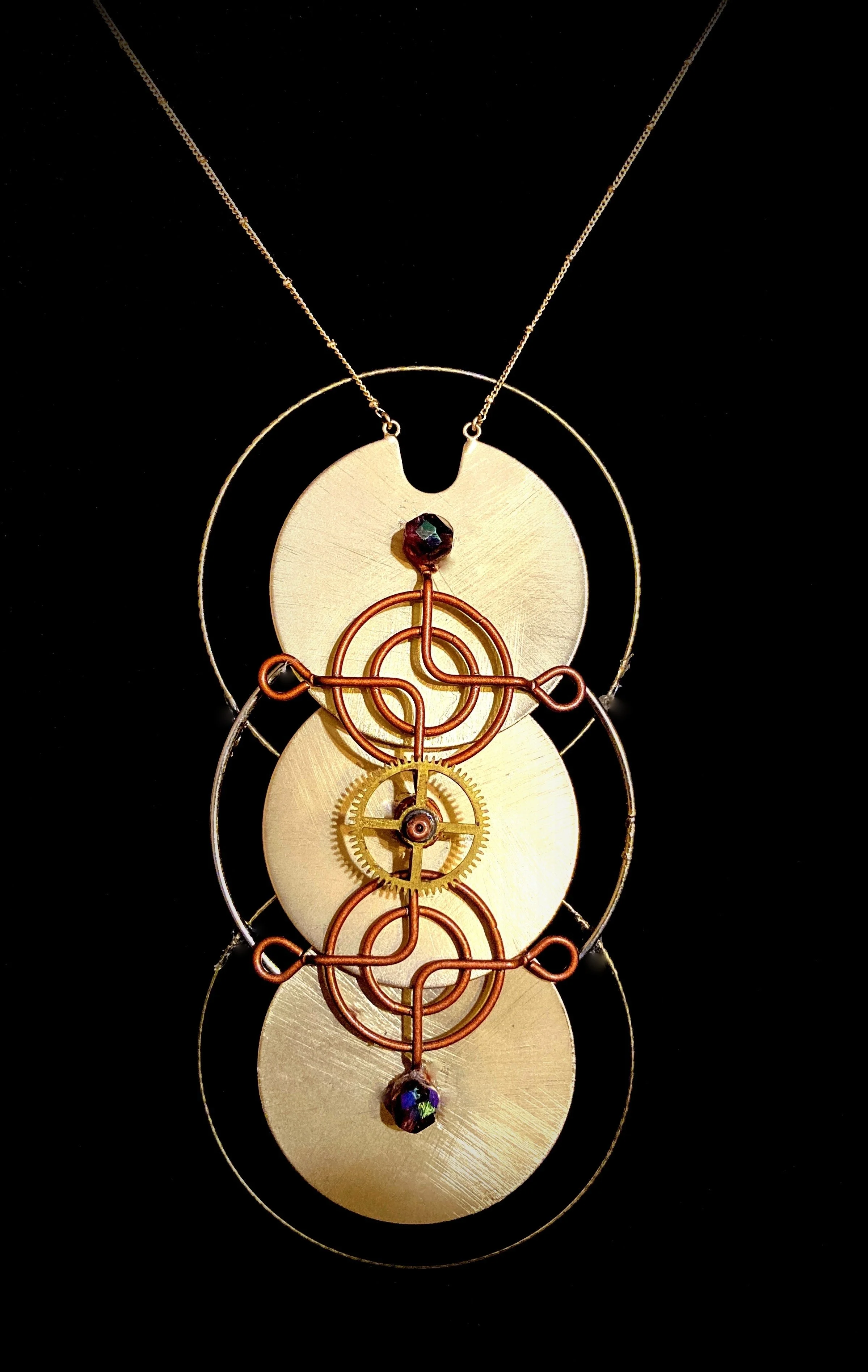 Triple Hoop Tech Necklace