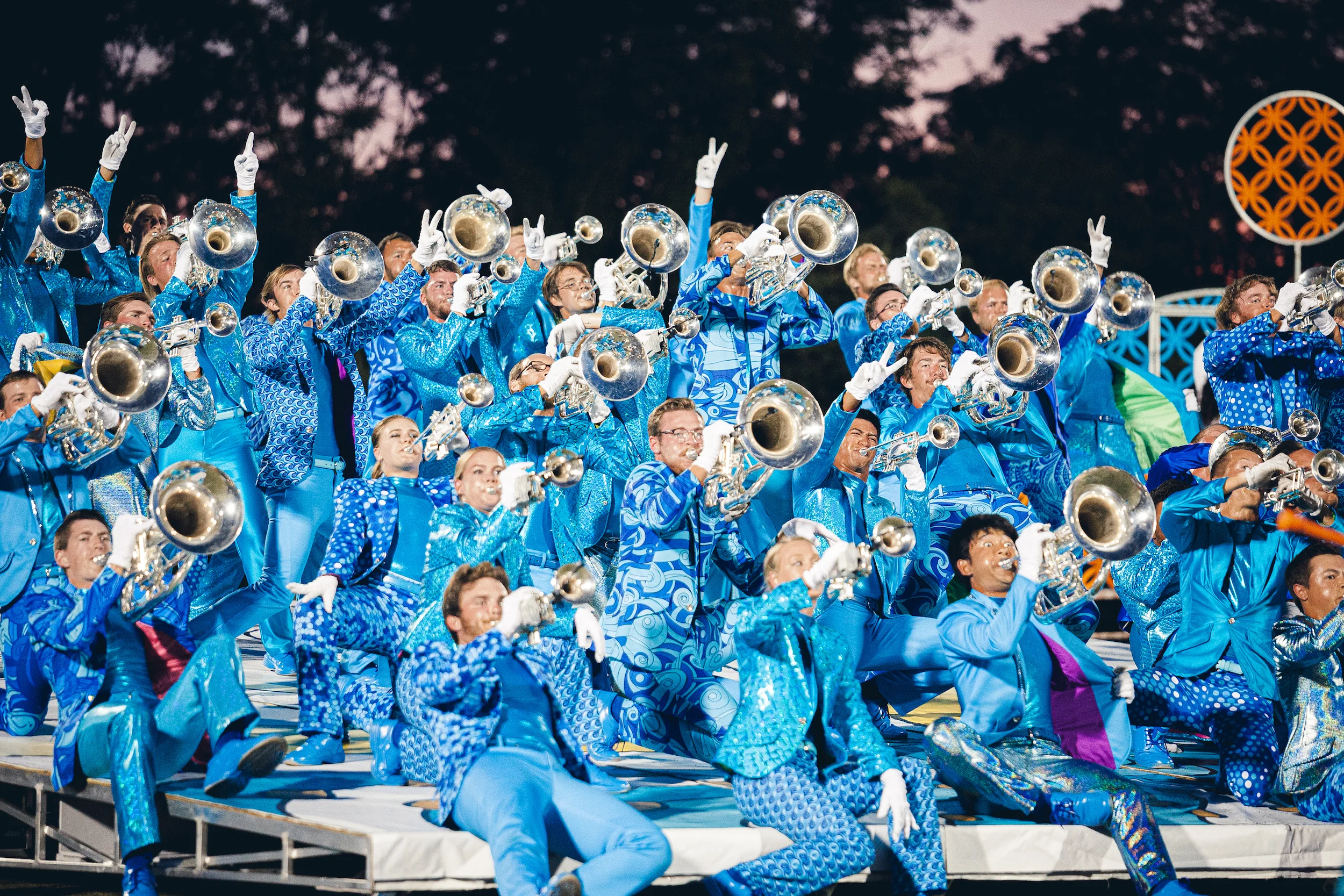 blue coats