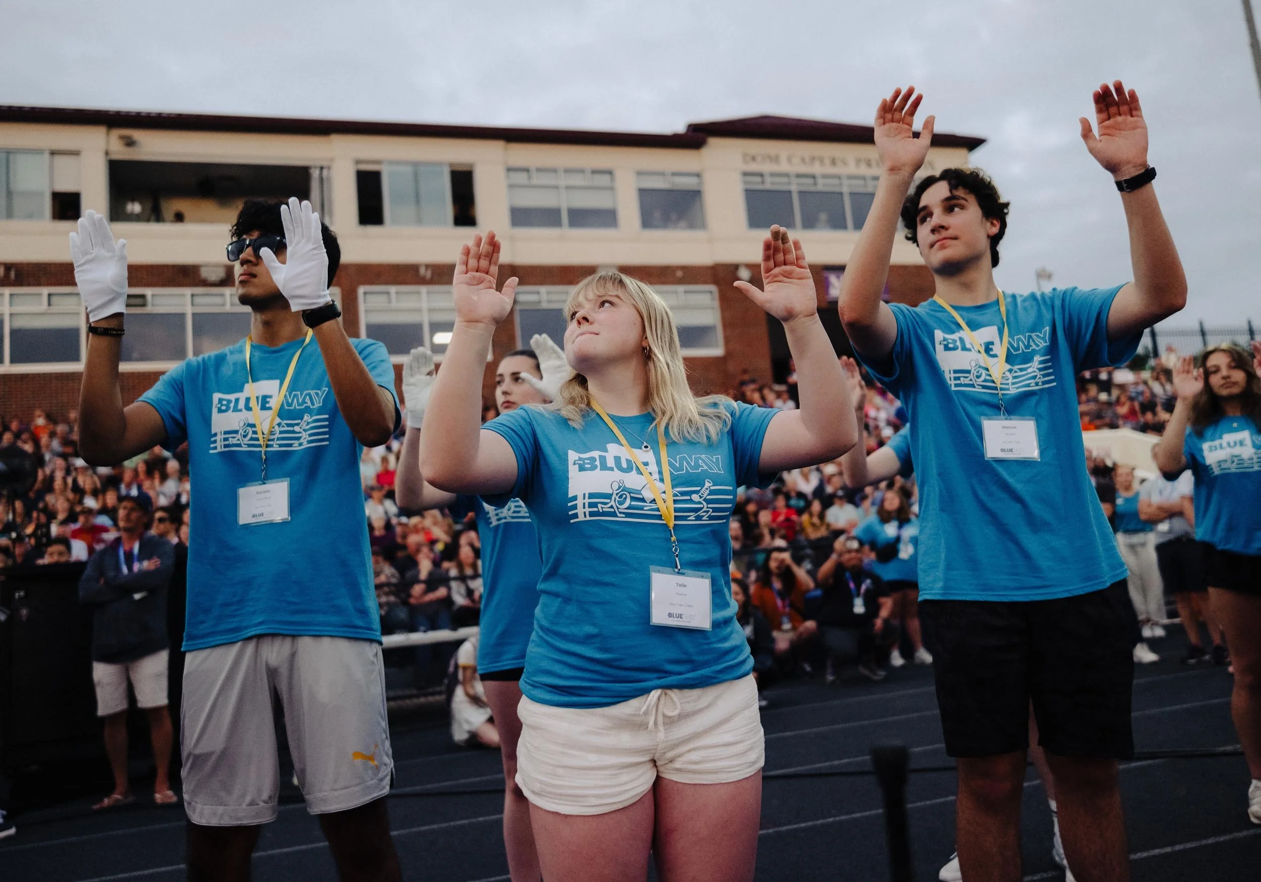 The Blue Way participants conducting.