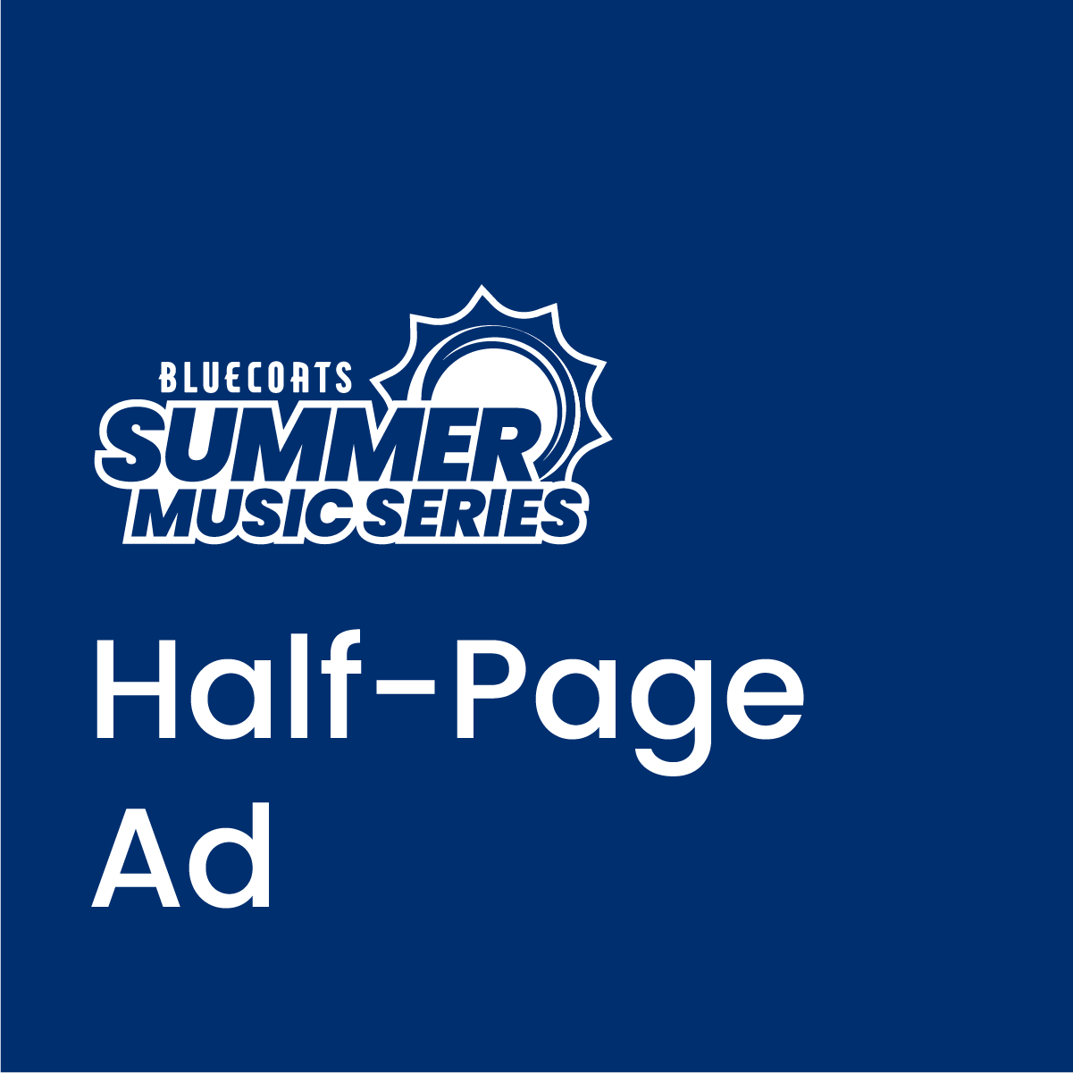 Half-Page Advertisement | Summer Music Series Program