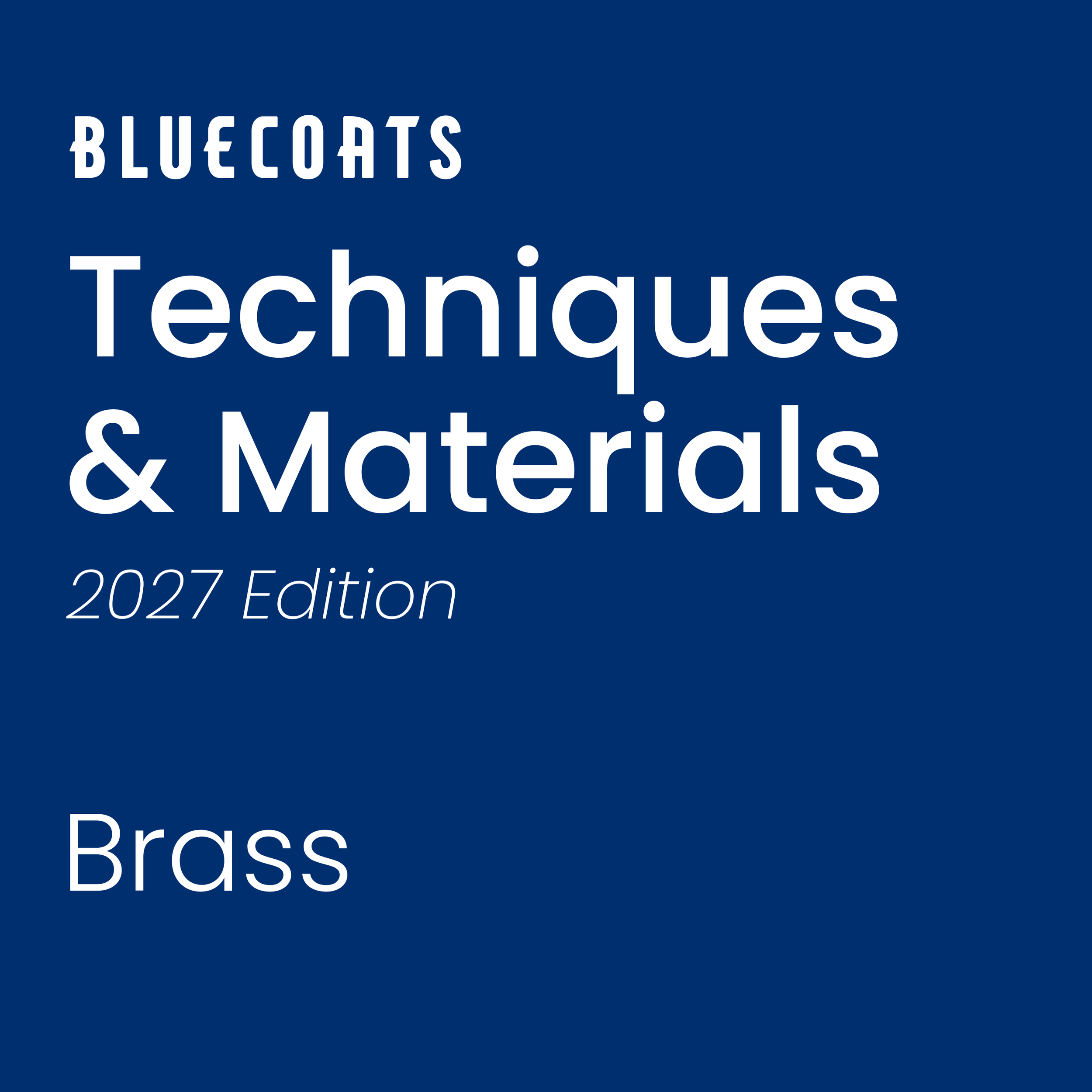 Bloo27 Techniques & Materials - Brass