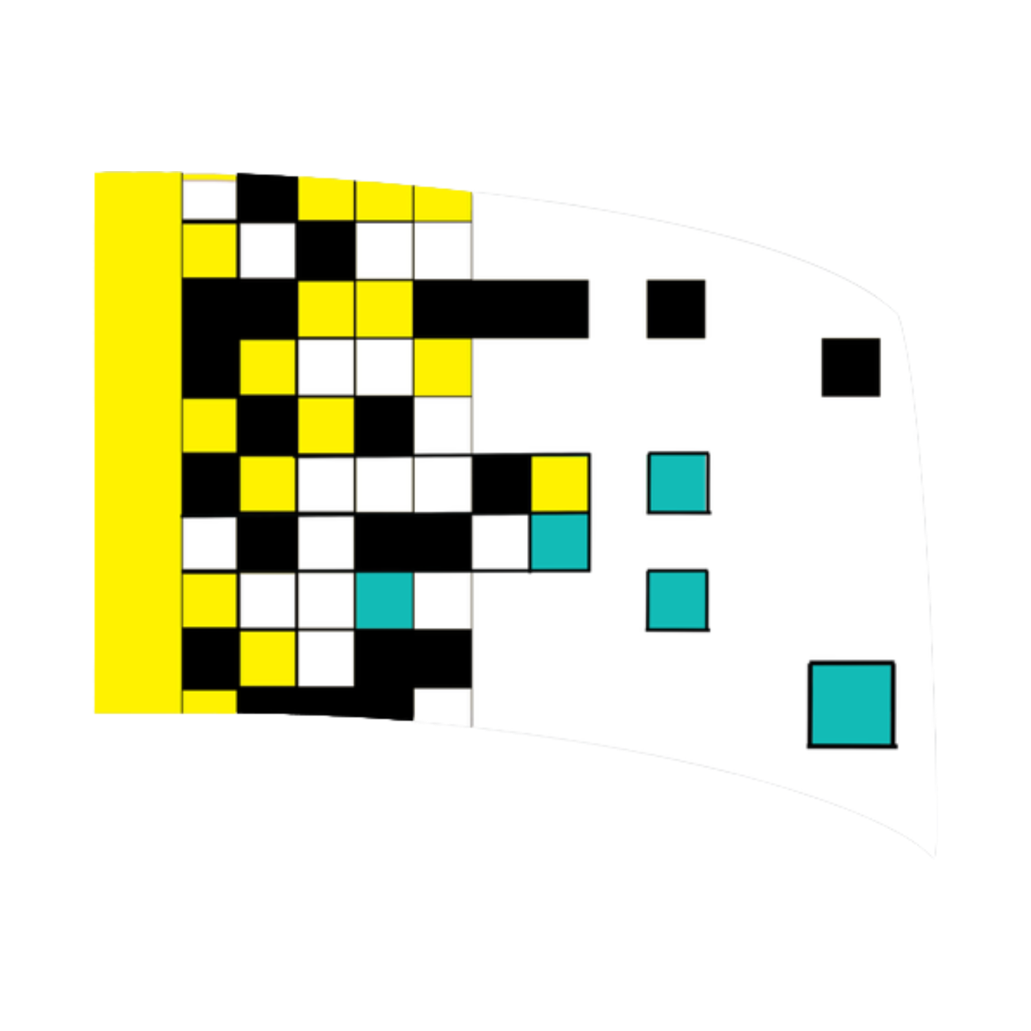 Bloo25 - Pixel Checker Flag