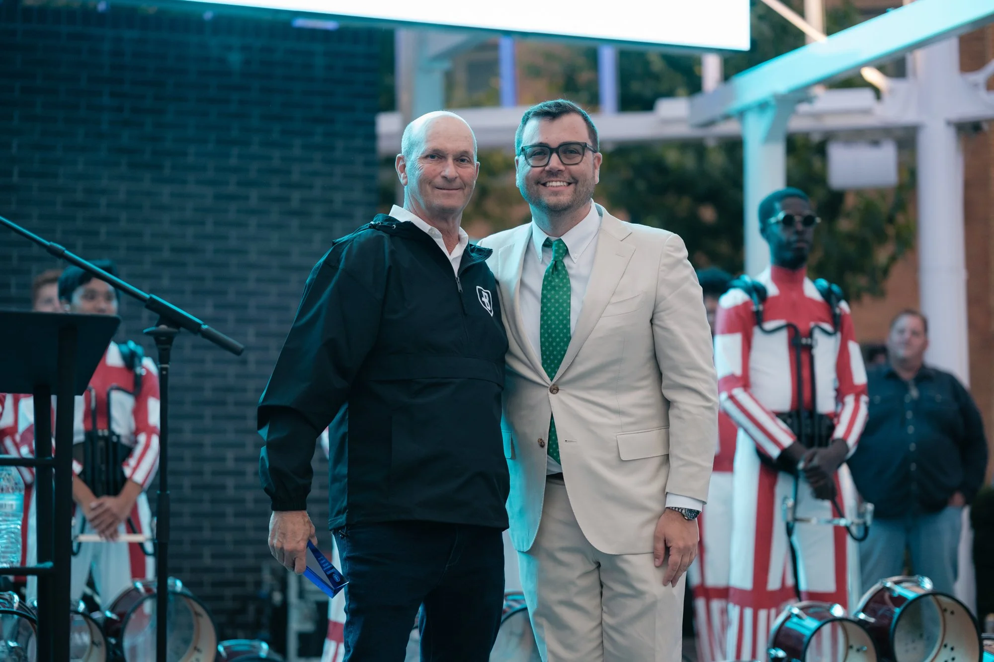 Photo of Jeff Doll receiving Champion Award.