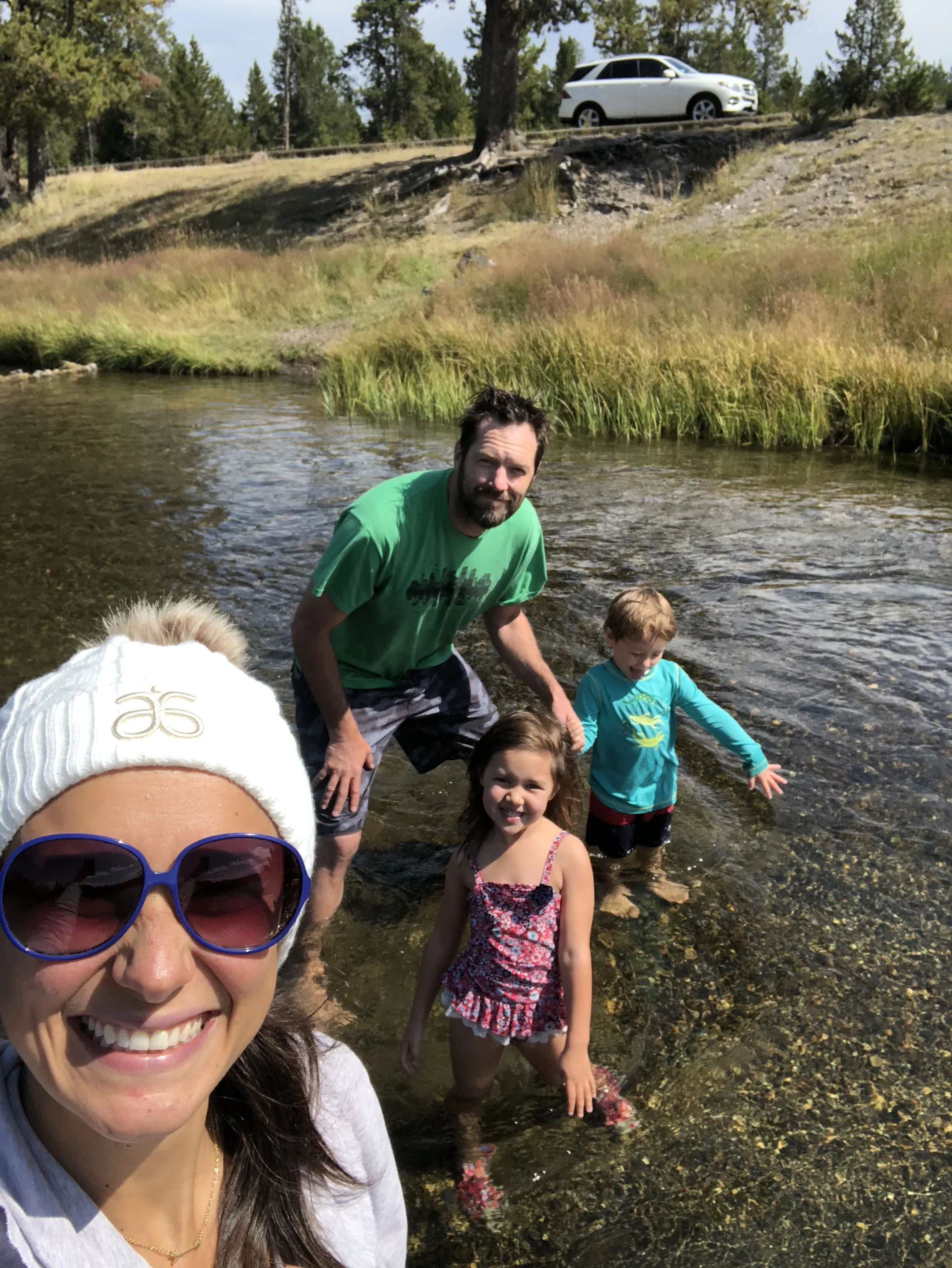 We seem to like hanging in rivers now.