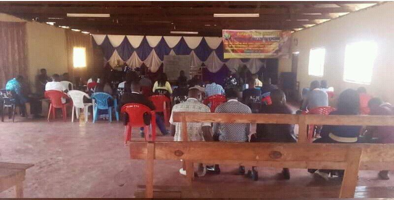  General pastors’ Bible class. The men and women are studying Doctrine 300 lessons, from Grace Notes Unit III.  Photo taken before coronavirus lockdown. 