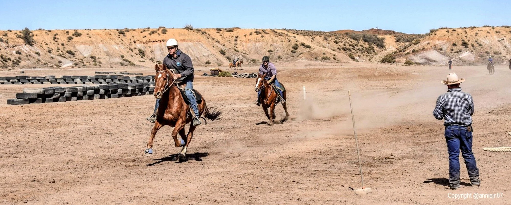 2019 Copley &amp; Districts Gymkhana - Chris Reynolds and Justin Nunn (Photo copied from the Copley &amp; Districts Gymkhana FB page with permission from Anna Nunn)