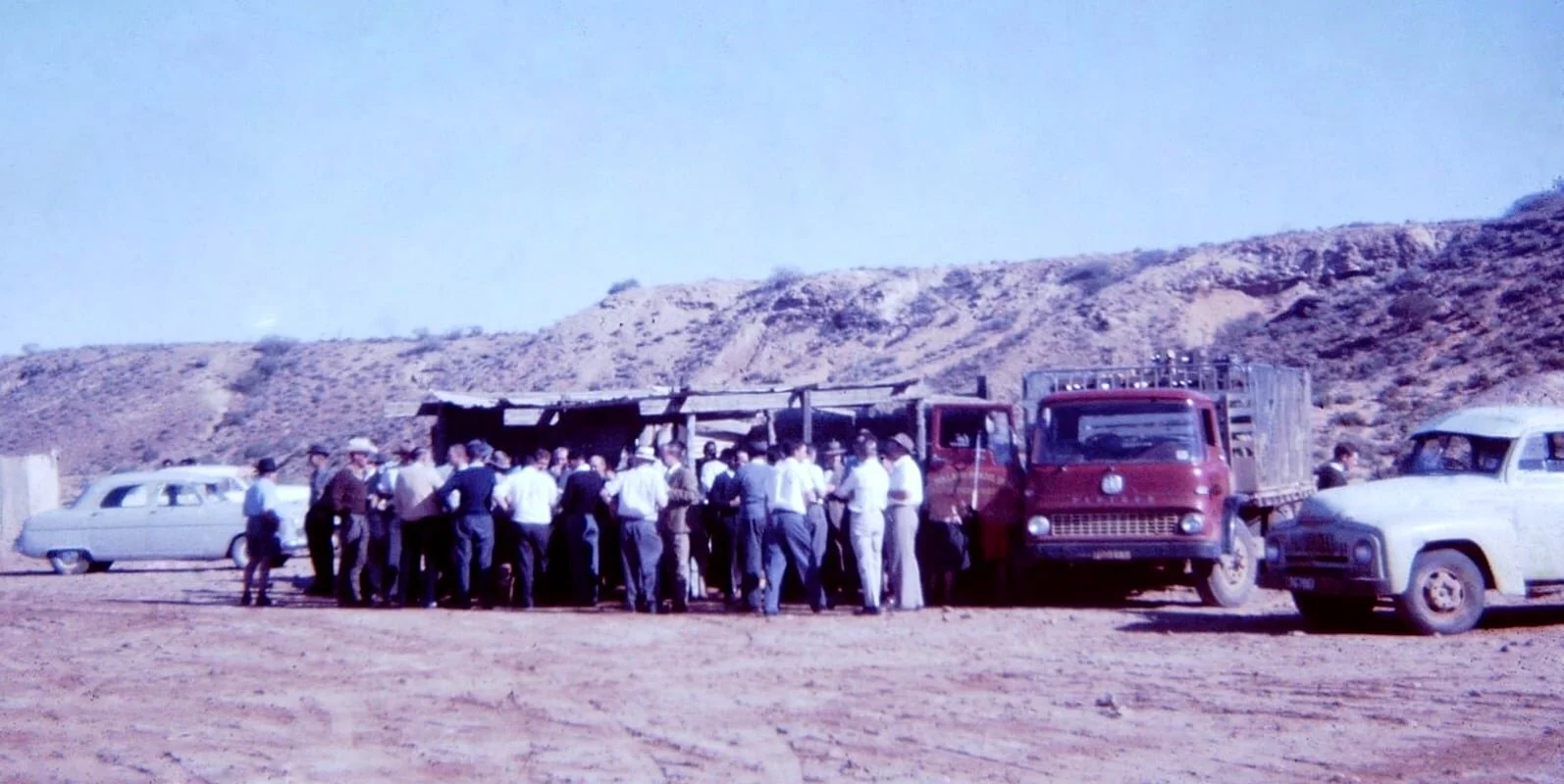 The bar at "Primrose Paddock", site of the Lyndhurst gymkhana. (Peter Kempster)