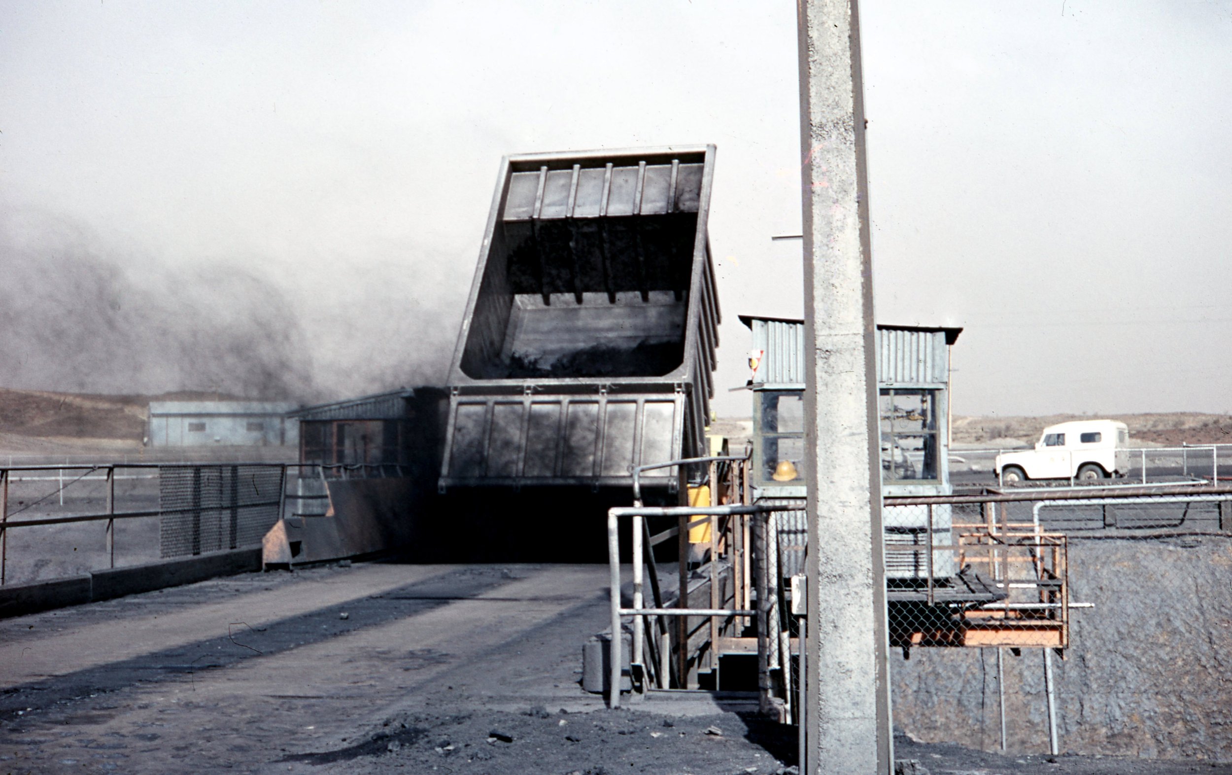 1967 Euclid Tipping Coal into Crusher Circa 1967.jpg