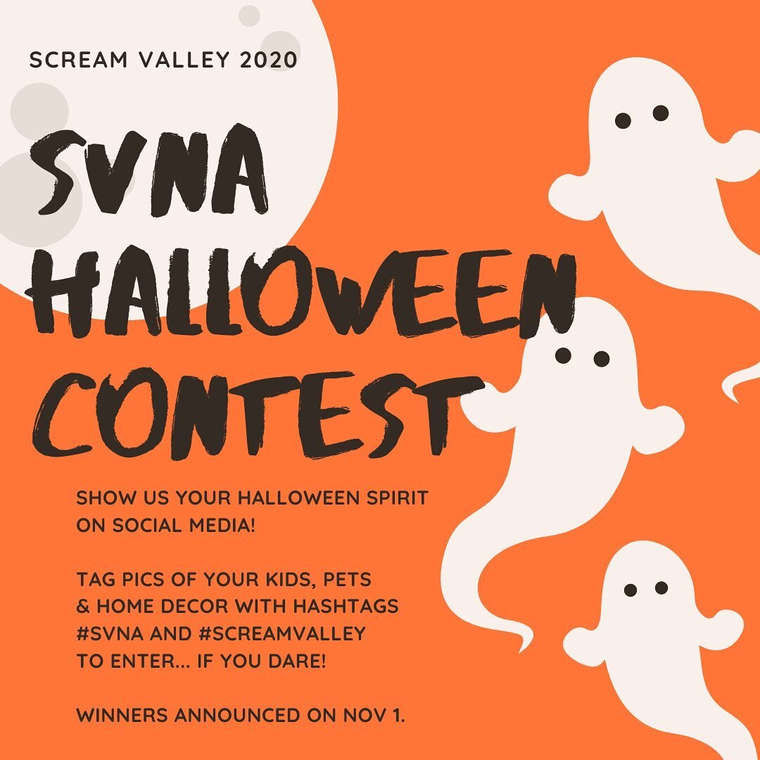 Show us your Halloween spirit by sharing your spooky house, kids and pets! We will run the contest all month so get posting! Use our hashtags to enter. #svnadc and #screamvalley