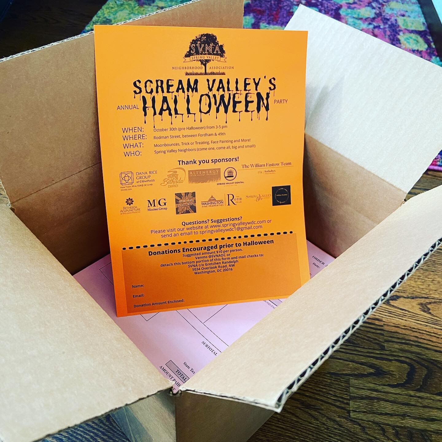 Fliers are in and being bundled for distro! Walktails is on the 18th so keep a lookout! Also, thank you to our sponsors&hellip;#svnadc #screamvalley #walktails
