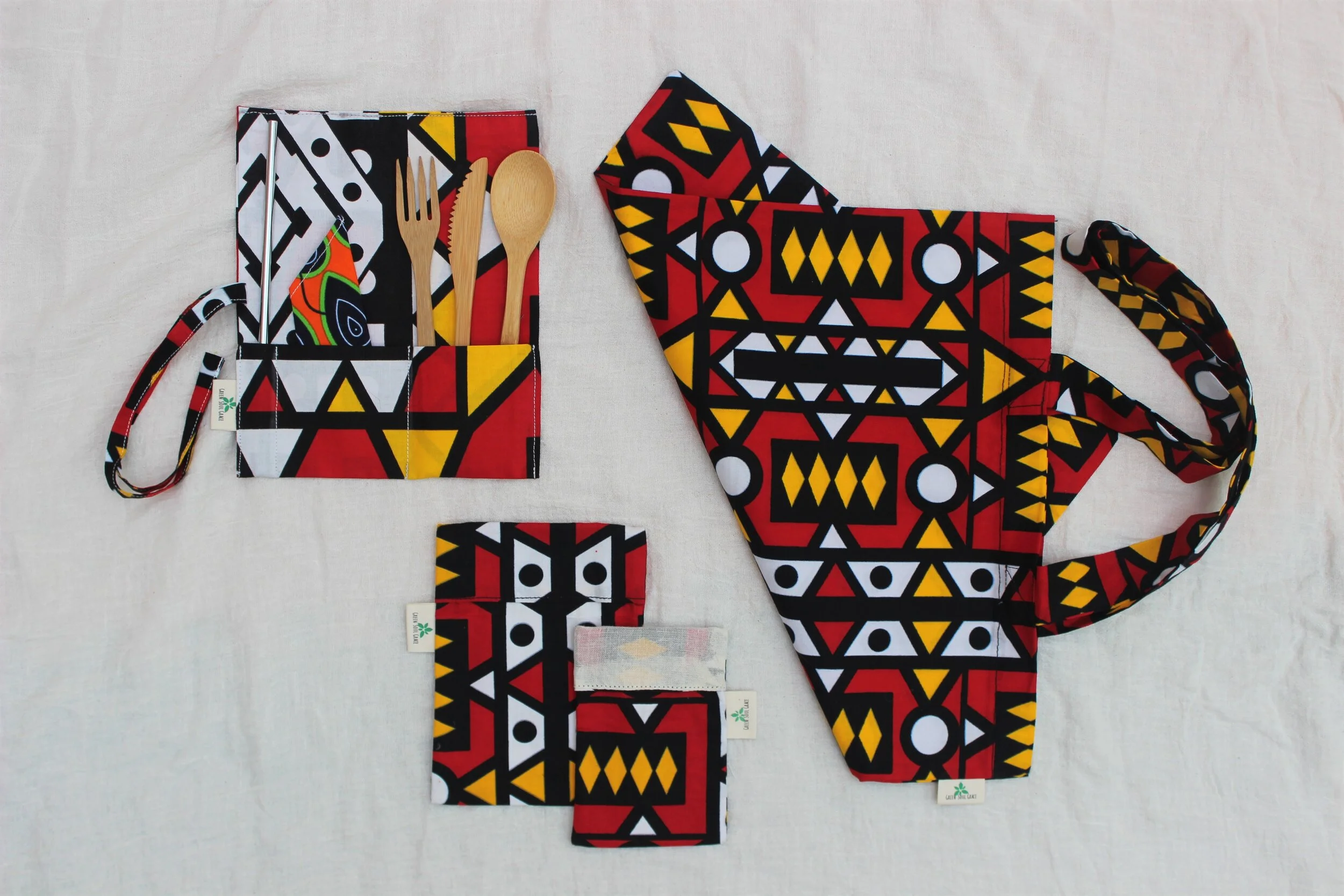 Zero - Waste Starter Set - Angolan Samakaka Print - African Ankara Fabric