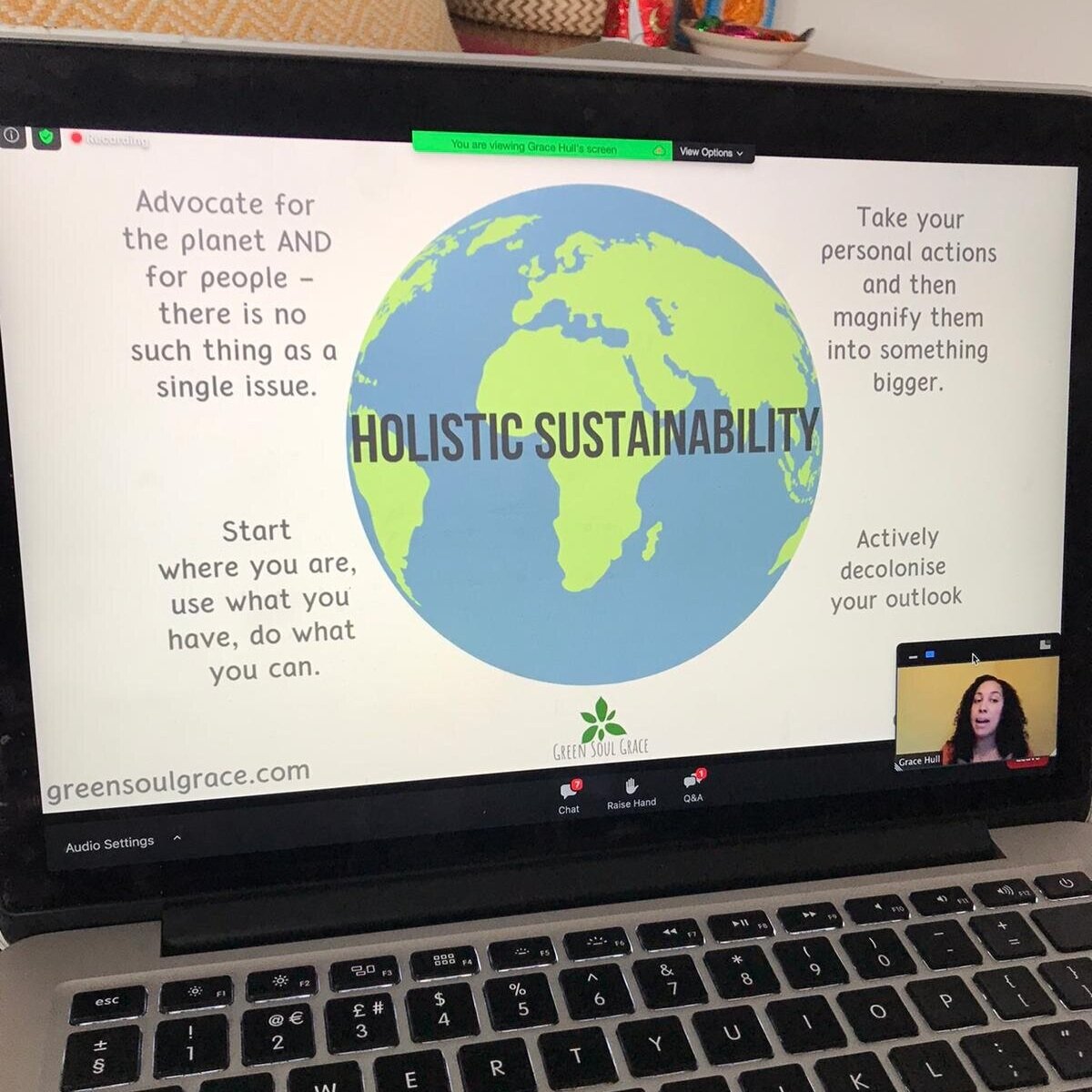 Lookback and Video Recording: LSBU Keynote Address - Holistic Sustainability and Climate Justice