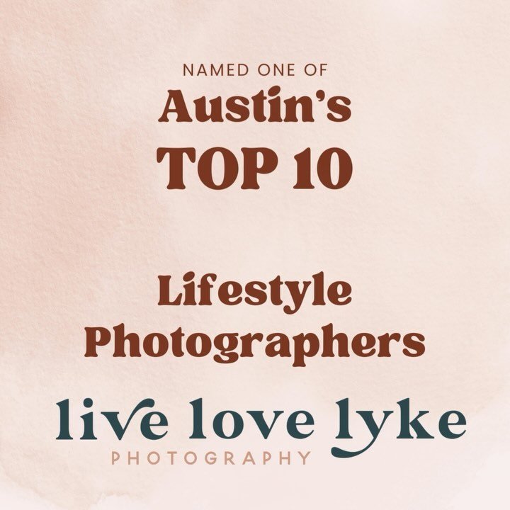 Wait...whaaaaaaaaaaat?!

I am so honored to be included in the list of Top 10 Lifestyle Photographers in Austin from Giggster!  This is only made sweeter because I&rsquo;m named alongside two absolute ROCKSTAR photographers and humans @angeladoranpho