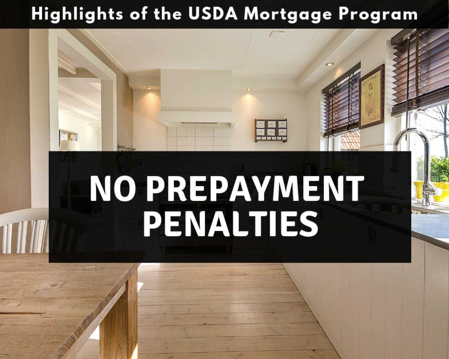 Pennsylvania USDA Mortgages have no prepayment penalties