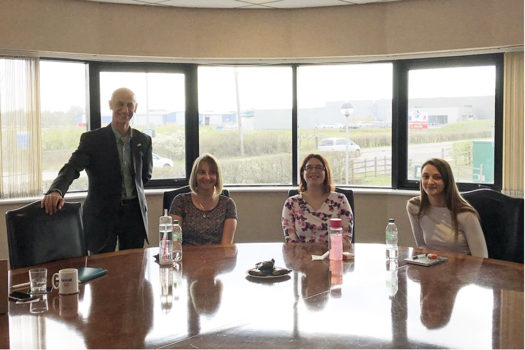 Steve with delegates from Lincat
