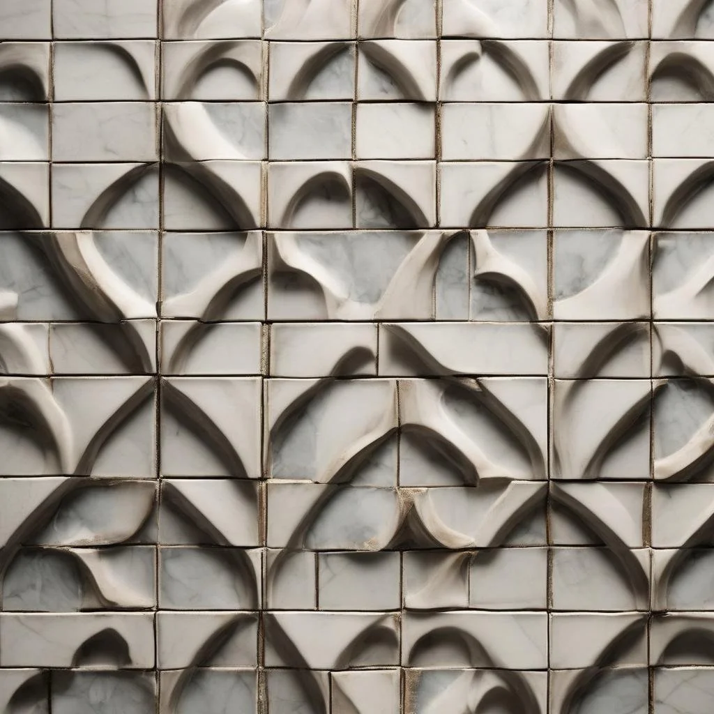  The collection of tiles is constantly expanding, adding new patterns to the wall landscape 