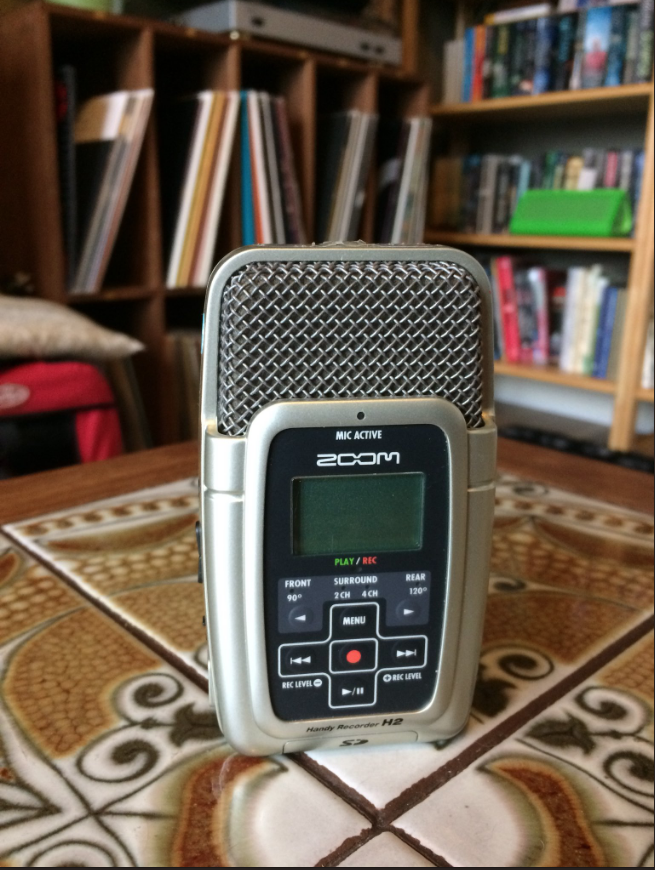 The Zoom, a travelling interviewer’s most important tool.