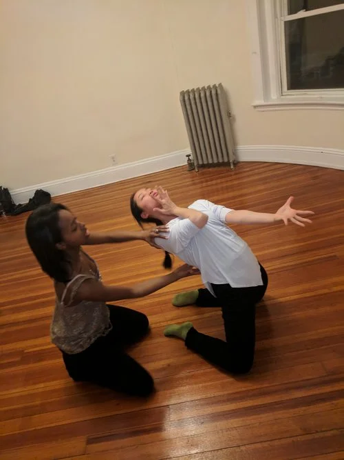 Director Ellice helping with technique in a complementary move