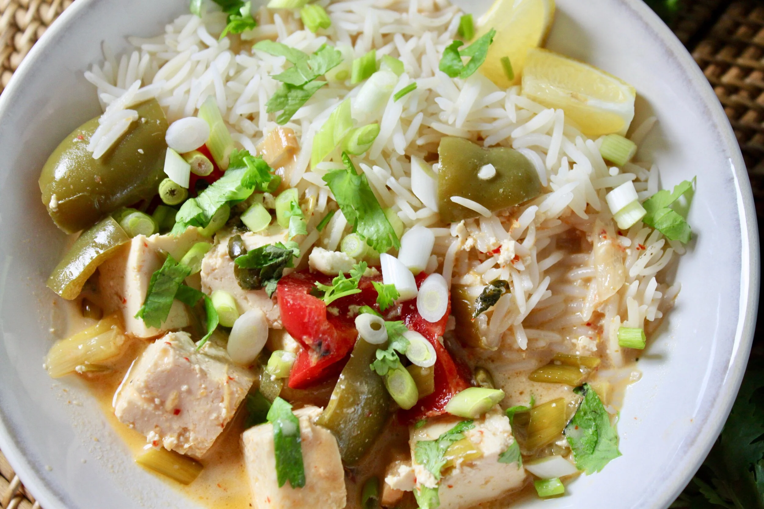 Thai Red Curry with Cottage Cheese 
