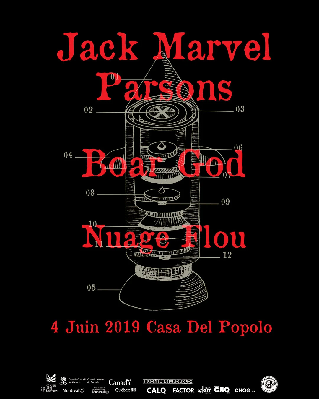 Show poster for Suoni Per Il Popolo festival, 2024